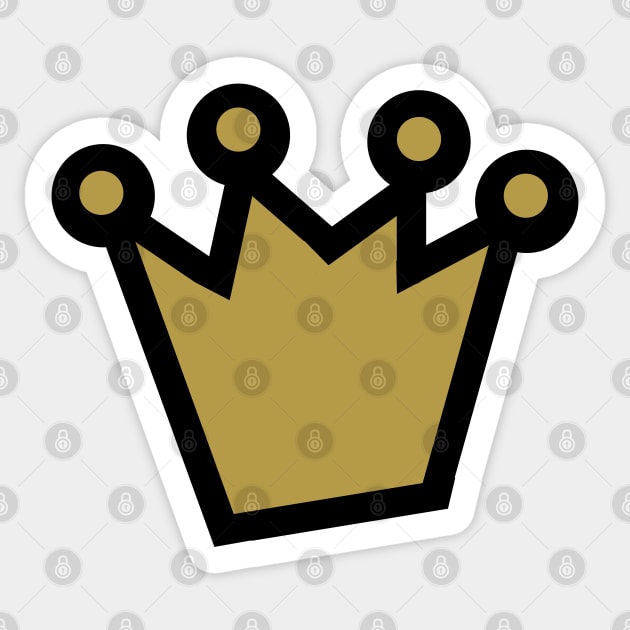 Bold Gold Crown Sticker by ellenhenryart